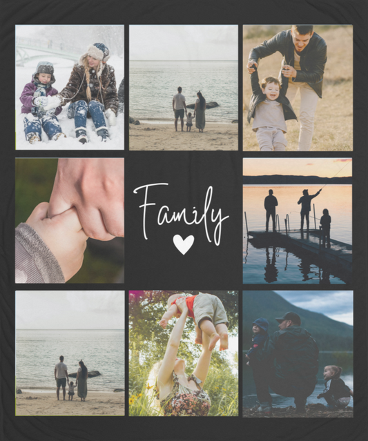 Personalized Family Photo Blanket