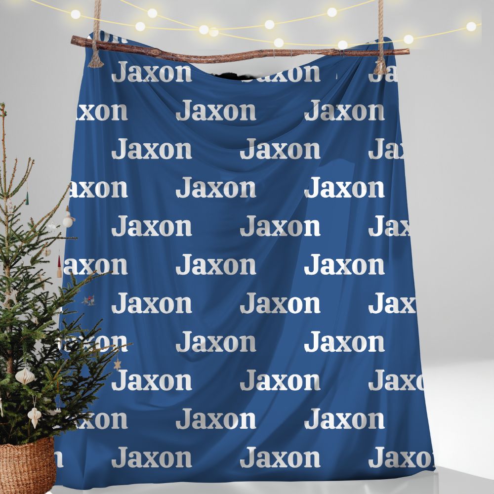 Personalized Cozy Fleece Kids Name Blanket