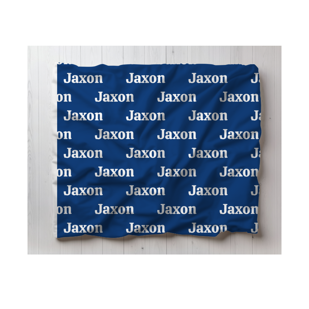 Personalized Cozy Fleece Kids Name Blanket