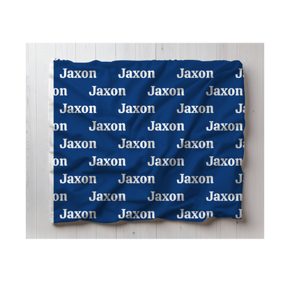 Personalized Cozy Fleece Kids Name Blanket