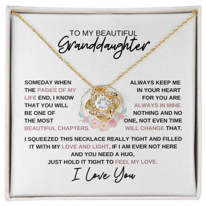 To My Granddaughter Necklace