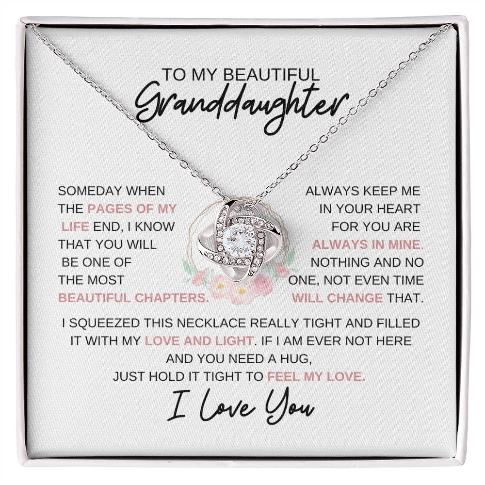 To My Granddaughter Necklace