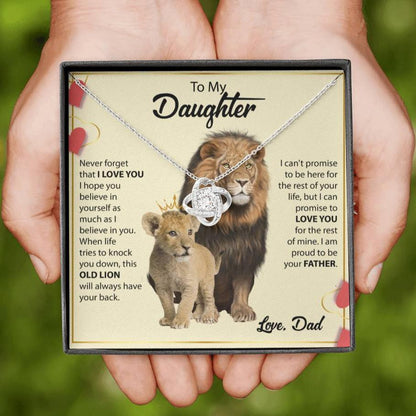 To My Daughter Necklace | Lion