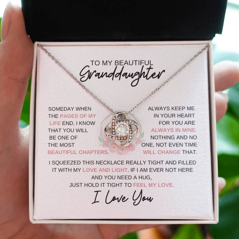 To My Granddaughter Necklace