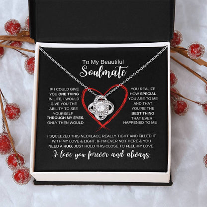 To My Soulmate |Love Knot Necklace