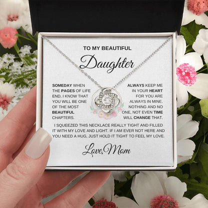 To My Beautiful Daughter - From Mom Necklace