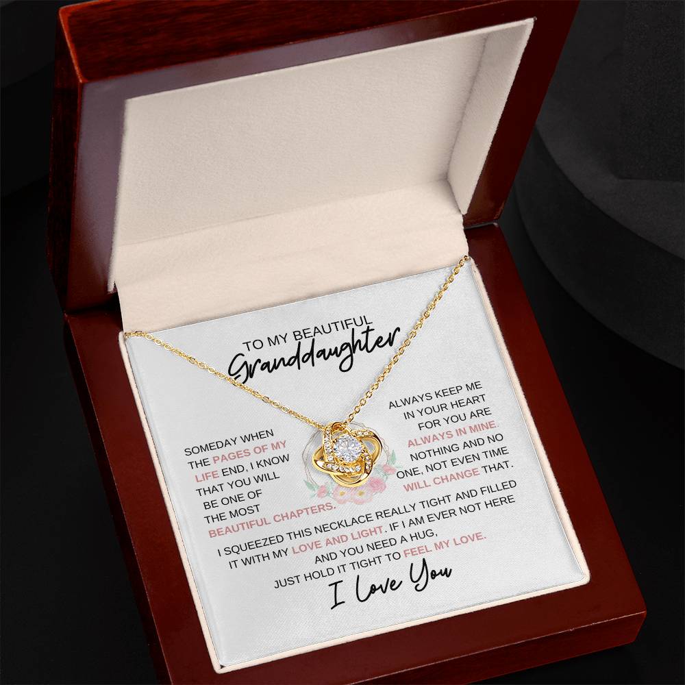 To My Granddaughter Necklace