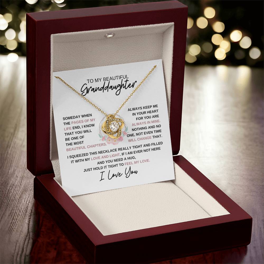 To My Granddaughter Necklace