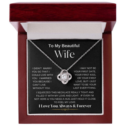 To My Wife | Loveknot Necklace